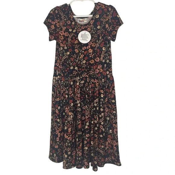 Dot Dot Smile Other - Dot Dot Smile Fall Floral Cap Sleeve Dress